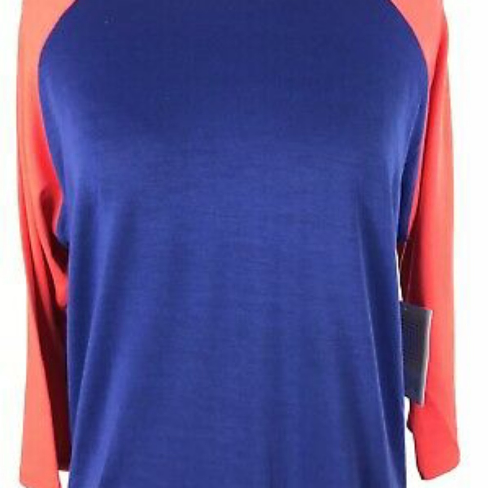 Lularoe Randy Blue/Red Large Raglan